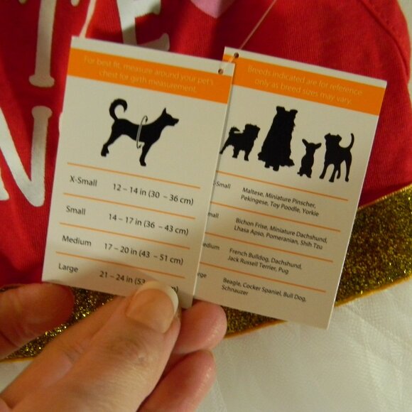 SimplyDog Tutu Costume Mommy's Little Valentine Sz L NWT - Picture 4 of 4